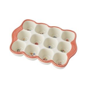 🪷❄️ NWT The Pioneer Woman Blooming Bouquet Stoneware Egg Holder